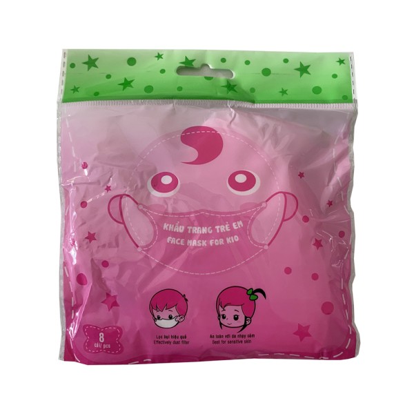 Khẩu trang 3D trẻ em (8 chiếc/gói)